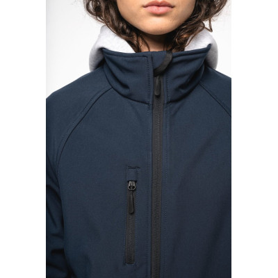 Unisex eco-friendly 3-layer softshell jacket